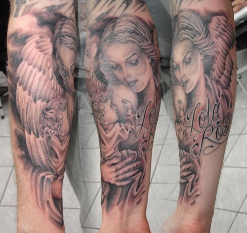 cherubs tattoos. angel and cherub tattoos