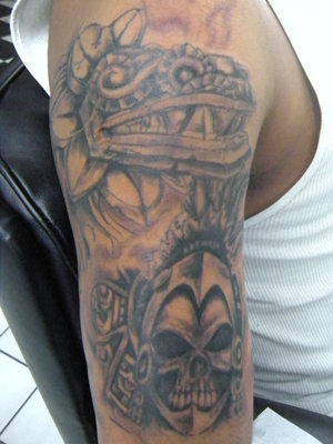 If you're interested in getting an Aztec warrior tattoo design,