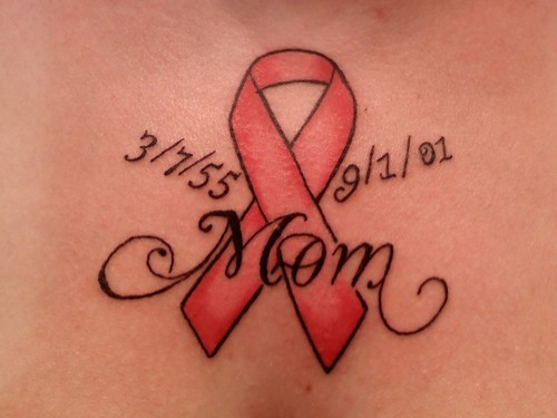 cancer ribbon tattoo ideas. cancer ribbon tattoo ideas