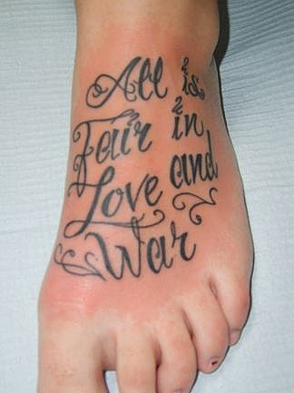 Foot tattoos … We're all about foot tattoos with pictures and video. … there