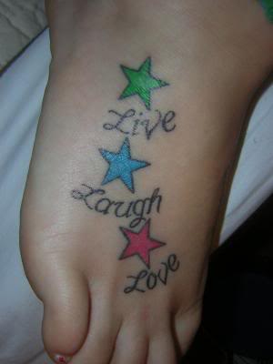 Tattoos On Feet For Women. CUTE FOOT TATTOO