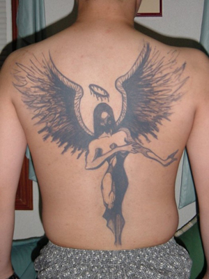 angels tattoo. Dark Angel Tattoo