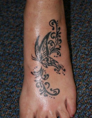 tattoos for women ankle and foot on butterfly tattoos for foot | Top quality tattoo designs for girls.