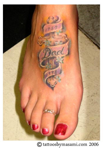 tattoos on side of foot. More Tattoos.