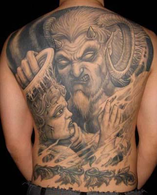 Angel Devil Tattoo Pictures Gallery