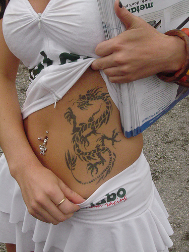 Dragons are a very popular choice of tattoo design.