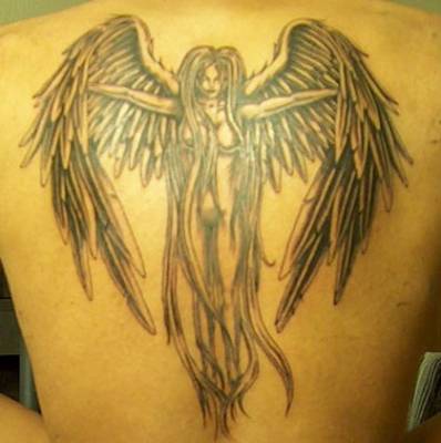 gothic angel tattoos. gothic angel tattoos