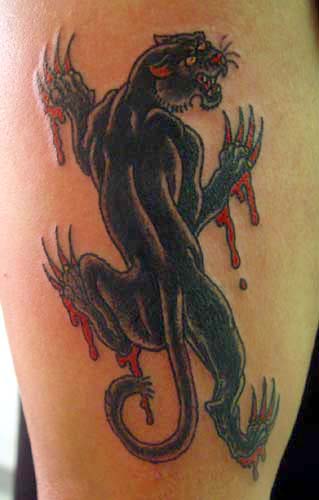 Old School Panther Tattoo Pictures