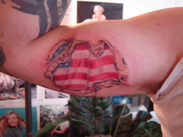 AMERICA FLAG TATTOO - patriotic tattoo ideas. AMERICA FLAG TATTOO