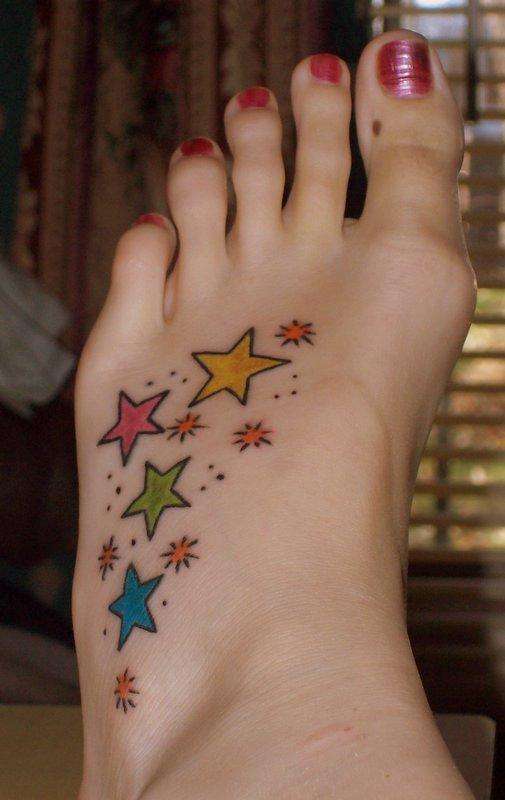 small tattoos on feet