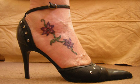 Foot tattoos can look very striking, but require a lot of aftercare.