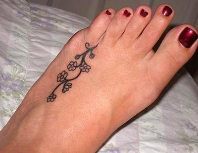 top of the foot tattoos