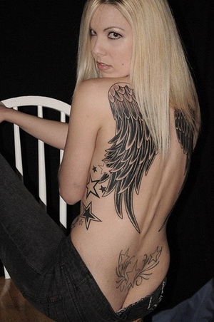 Tribal Tattoos Of Angel Wings | Tribal Angel Wing Tattoo Designs