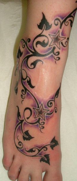 Leg & Foot Tattoo Designs Try this great tribal design before going for a