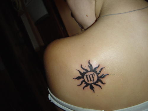 gemini sign tattoos. Virgo Zodiac Sign Tattoo